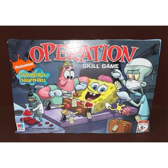 Nickelodeon Hasbro SpongeBob Square Pants Operation Game Complete - Picture 2 of 8